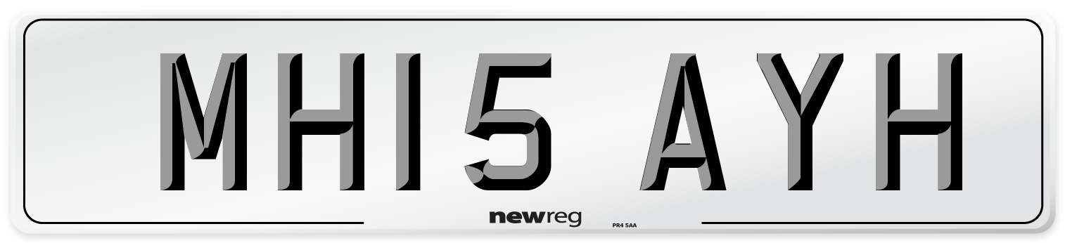 MH15 AYH Number Plate from New Reg